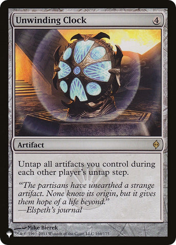 Image for Unwinding Clock (164) [The List Reprints]