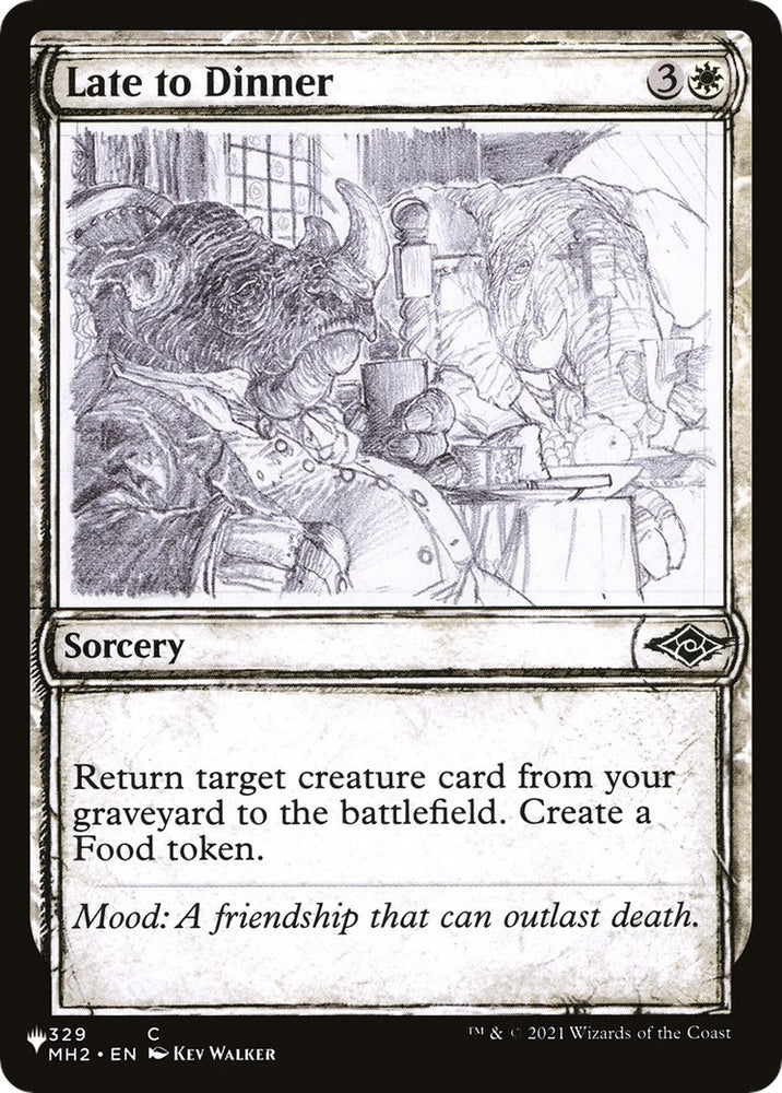 Image for Late to Dinner (Showcase) (329) [The List Reprints]