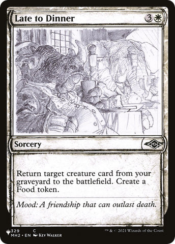 Image for Late to Dinner (Showcase) (329) [The List Reprints]