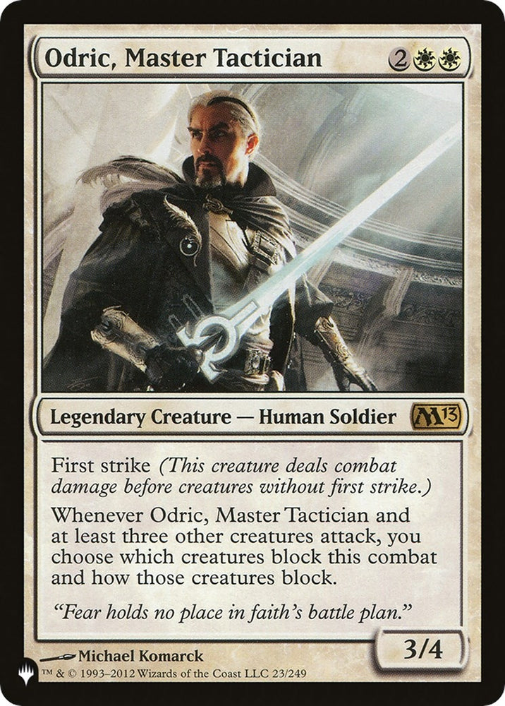 Image for Odric, Master Tactician (23) [The List Reprints]