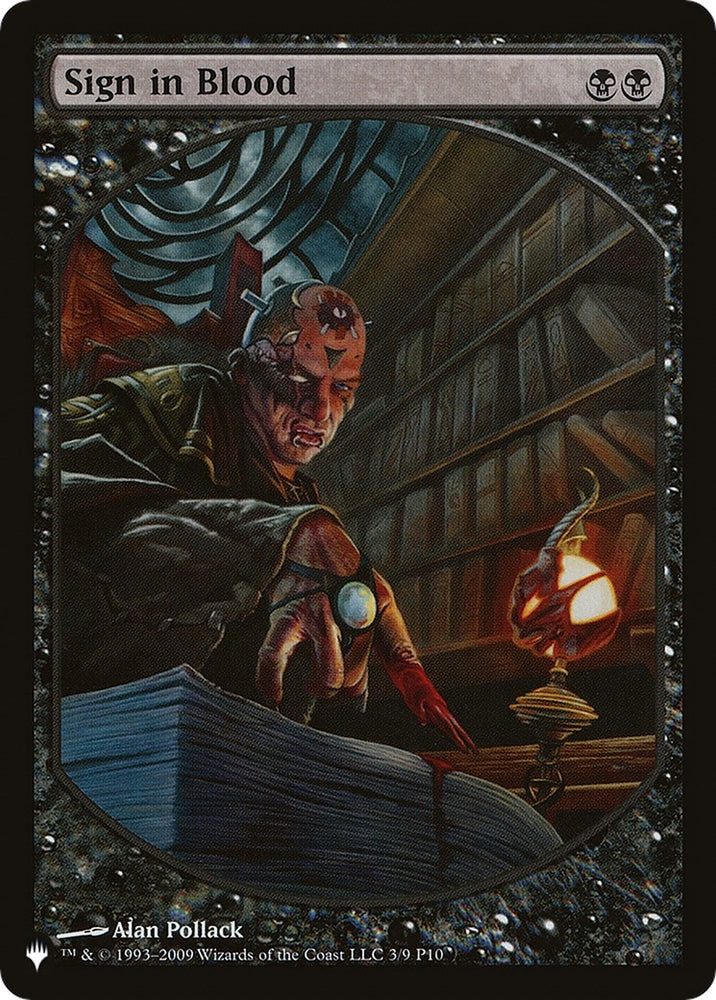 Image for Sign in Blood (P10) (3) [The List Reprints]