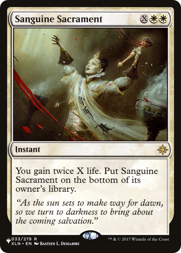 Image for Sanguine Sacrament (33) [The List Reprints]