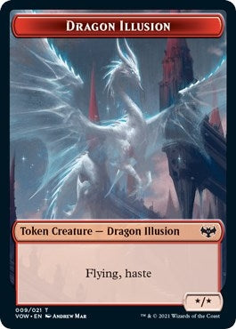 Image for Dragon Illusion Token (9) [Innistrad: Crimson Vow]