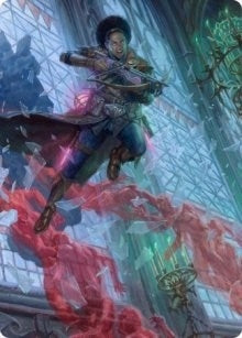 Image for Kaya, Geist Hunter Art Card (3) [Art Series: Innistrad: Crimson Vow]