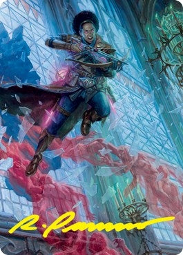 Image for Kaya, Geist Hunter Art Card (Gold-Stamped Signature) (3) [Art Series: Innistrad: Crimson Vow]