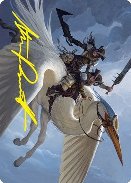Image for Gryffwing Cavalry Art Card (Gold-Stamped Signature) (11) [Art Series: Innistrad: Crimson Vow]