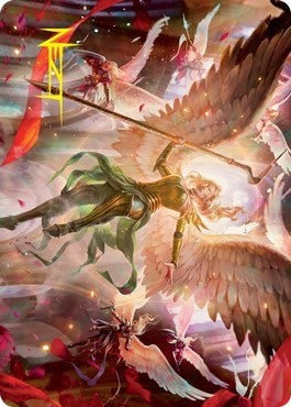 Image for Sigarda's Summons Art Card (Gold-Stamped Signature) (17) [Art Series: Innistrad: Crimson Vow]