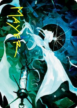 Image for Thirst for Discovery Art Card (Gold-Stamped Signature) (25) [Art Series: Innistrad: Crimson Vow]