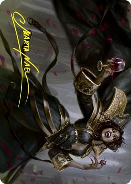 Image for Bloodcrazed Socialite Art Card (Gold-Stamped Signature) (28) [Art Series: Innistrad: Crimson Vow]