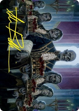 Image for Dying to Serve Art Card (Gold-Stamped Signature) (32) [Art Series: Innistrad: Crimson Vow]