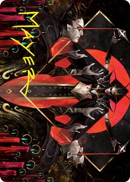 Image for Gift of Fangs Art Card (Gold-Stamped Signature) (34) [Art Series: Innistrad: Crimson Vow]