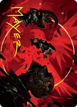 Image for Abrade Art Card (Gold-Stamped Signature) (38) [Art Series: Innistrad: Crimson Vow]