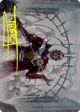 Image for Cemetery Gatekeeper Art Card (Gold-Stamped Signature) (39) [Art Series: Innistrad: Crimson Vow]
