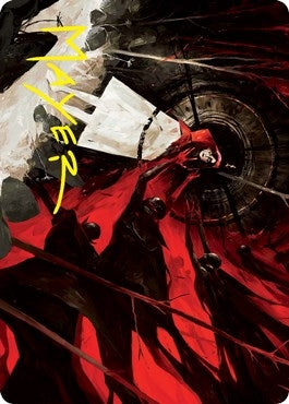 Image for Curse of Hospitality Art Card (Gold-Stamped Signature) (41) [Art Series: Innistrad: Crimson Vow]