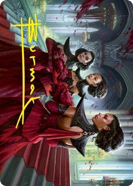 Image for Olivia's Attendants Art Card (Gold-Stamped Signature) (47) [Art Series: Innistrad: Crimson Vow]