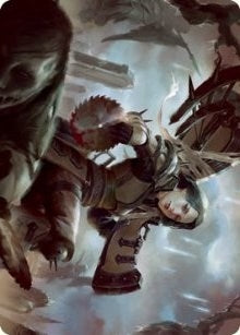 Image for Sawblade Slinger Art Card (54) [Art Series: Innistrad: Crimson Vow]