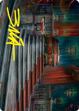 Image for Edgar Markov's Coffin Art Card (Gold-Stamped Signature) (60) [Art Series: Innistrad: Crimson Vow]