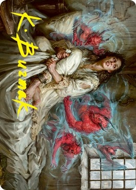 Image for Eruth, Tormented Prophet Art Card (Gold-Stamped Signature) (61) [Art Series: Innistrad: Crimson Vow]