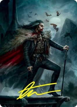 Image for Dracula, Blood Immortal Art Card (Gold-Stamped Signature) (71) [Art Series: Innistrad: Crimson Vow]