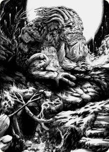 Image for Grolnok, the Omnivore Art Card (77) [Art Series: Innistrad: Crimson Vow]