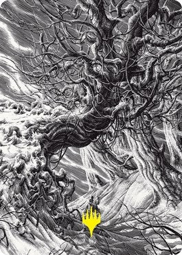 Image for Forest Art Card (Gold-Stamped) (81) [Art Series: Innistrad: Crimson Vow]