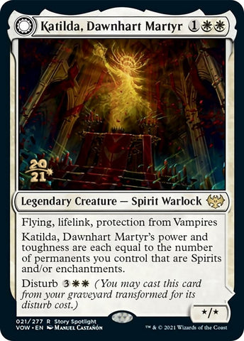 Image for Katilda, Dawnhart Martyr (21) [Prerelease Cards]