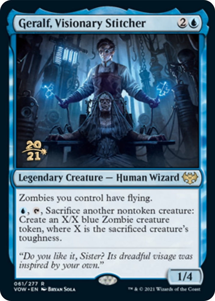 Image for Geralf, Visionary Stitcher (61) [Prerelease Cards]