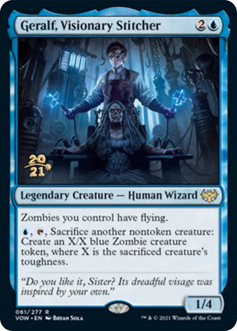 Image for Geralf, Visionary Stitcher (61) [Prerelease Cards]