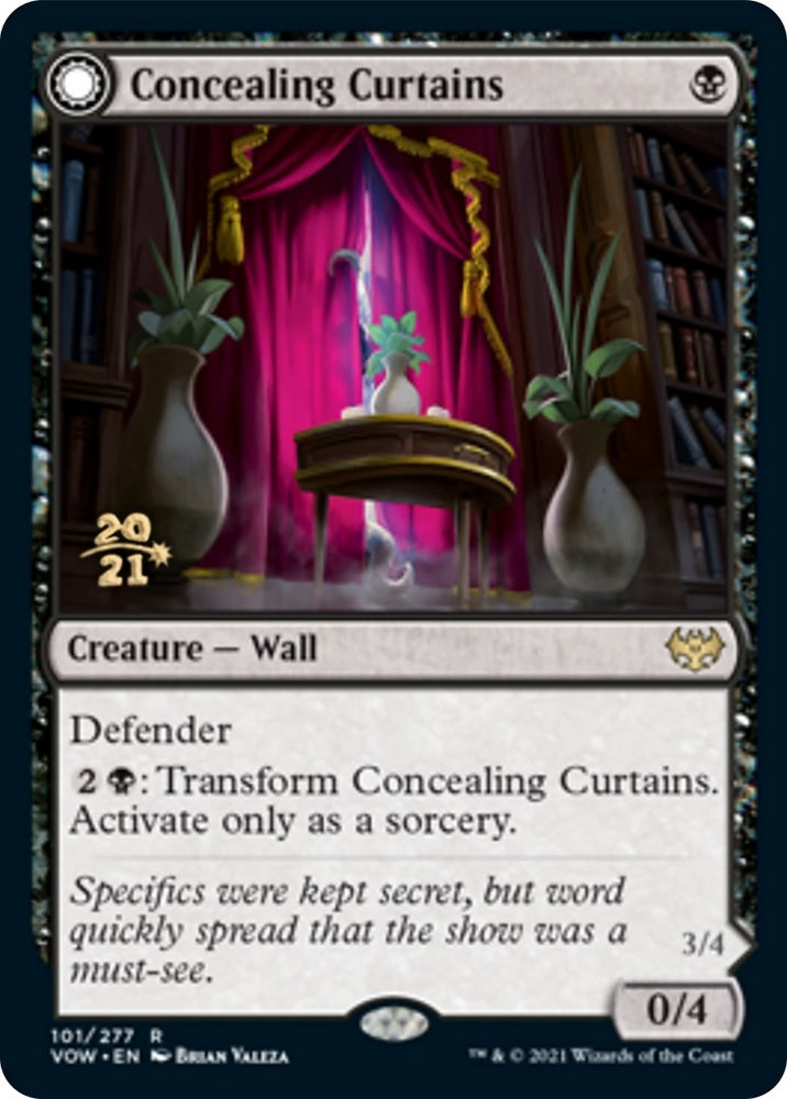 Image for Concealing Curtains (101) [Prerelease Cards]