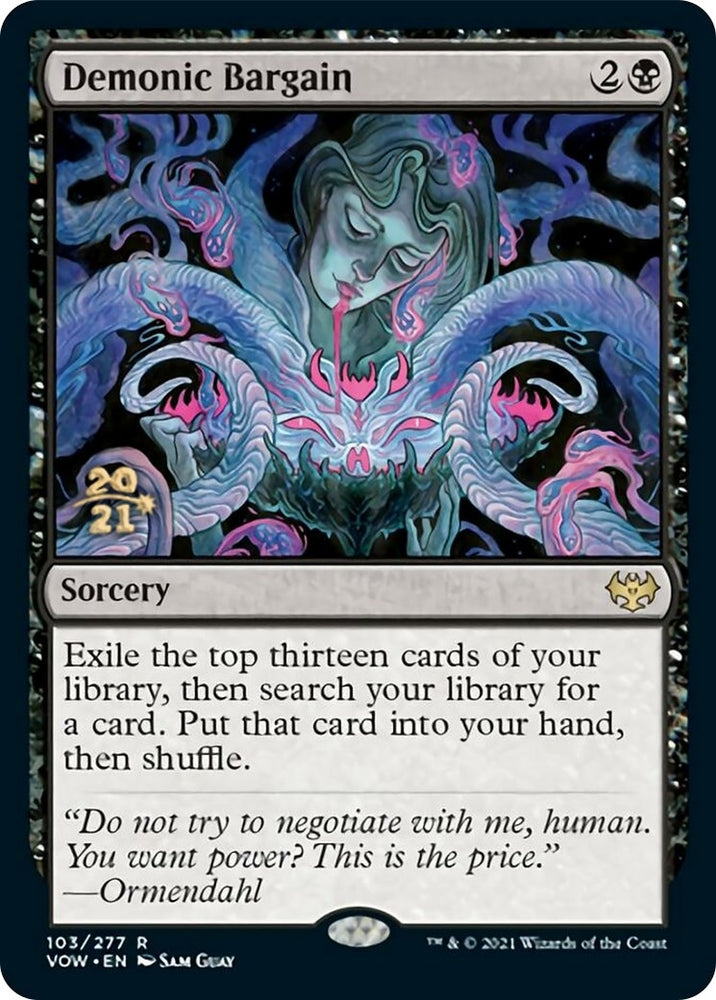 Image for Demonic Bargain (103) [Prerelease Cards]