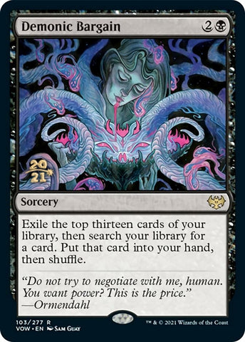Image for Demonic Bargain (103) [Prerelease Cards]