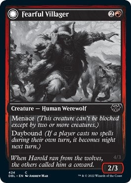 Image for Fearful Villager (424) [Innistrad: Double Feature]