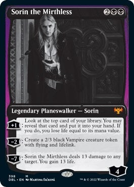 Image for Sorin the Mirthless (398) [Innistrad: Double Feature]