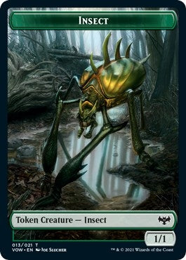 Image for Insect // Wolf (014) Double-Sided Token (13 // 14) [Innistrad: Crimson Vow]
