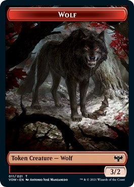 Image for Wolf (011) // Wolf (014) Double-Sided Token (11 // 14) [Innistrad: Crimson Vow]