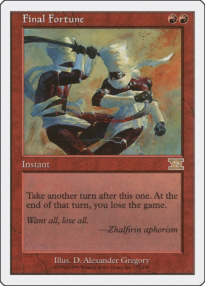 Image for Final Fortune (175) [Classic Sixth Edition]