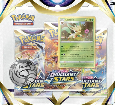 Brilliant Stars 3 Pack Blister [Leafeon] [SWSH09: Brilliant Stars]