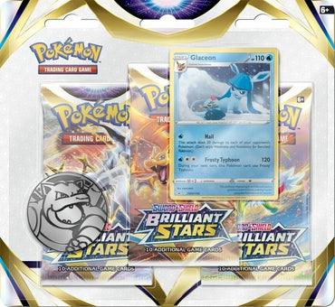Brilliant Stars 3 Pack Blister [Glaceon] [SWSH09: Brilliant Stars]