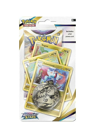 Brilliant Stars Premium Checklane Blister [Salamence] [SWSH09: Brilliant Stars]