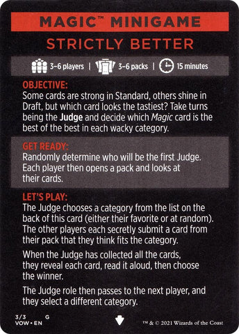 Image for Magic Minigame: Strictly Better (3) [Innistrad: Crimson Vow]