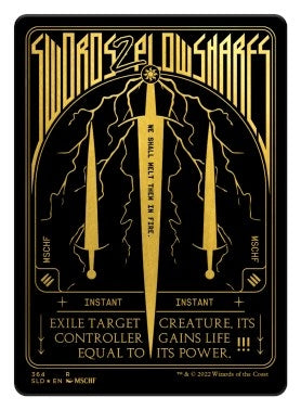 Image for Swords to Plowshares (Foil Etched) (Gold) (364) [Secret Lair Drop Series]