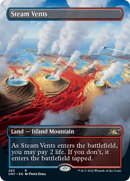 Image for Steam Vents (Borderless) (283) - Magic: The Gathering