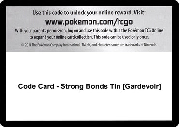 Image for Code Card - Strong Bonds Tin [Gardevoir] - Pokemon