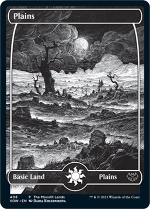 Image for Plains (Moonlit Land) (Foil Etched) (408) [WPN & Gateway Promos]