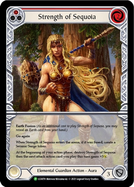 Image for Strength of Sequoia (Red) - LGS078 (LGS078) (Flesh and Blood: Promo Cards) - Flesh and Blood TCG