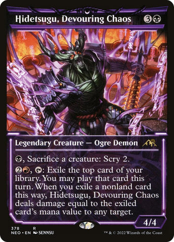 Image for Hidetsugu, Devouring Chaos (Showcase) (378) [Kamigawa: Neon Dynasty]