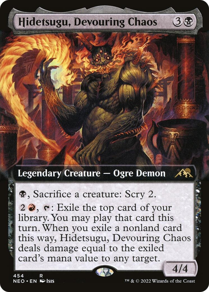 Image for Hidetsugu, Devouring Chaos (Extended Art) (454) [Kamigawa: Neon Dynasty]