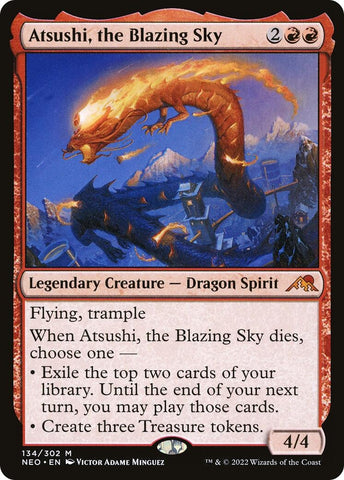 Image for Atsushi, the Blazing Sky (134) [Kamigawa: Neon Dynasty]