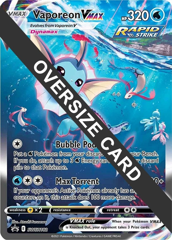 Image for Vaporeon VMAX (SWSH182) [Jumbo Cards]