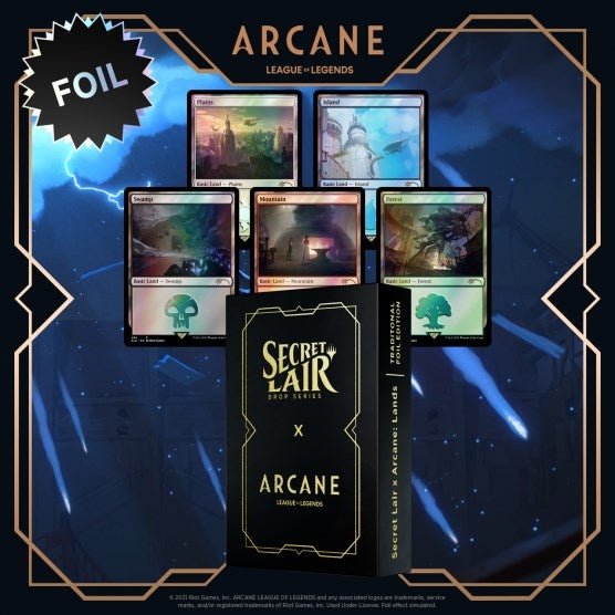 Image for Secret Lair Drop: Secret Lair x Arcane: Lands - Traditional Foil Edition [Secret Lair Drop Series]